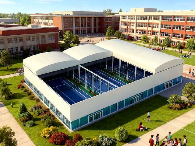 Sports Court Retractable Canopy