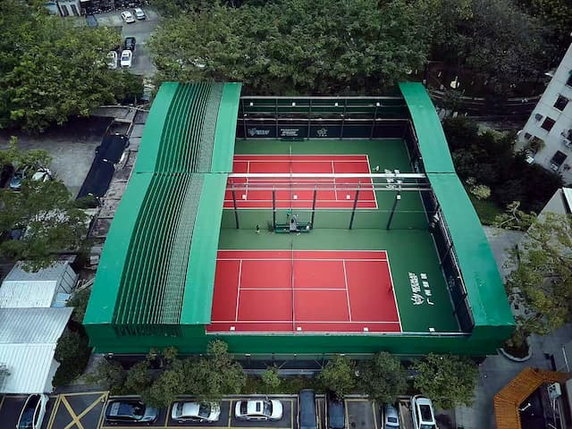 Sports Court Retractable Canopy