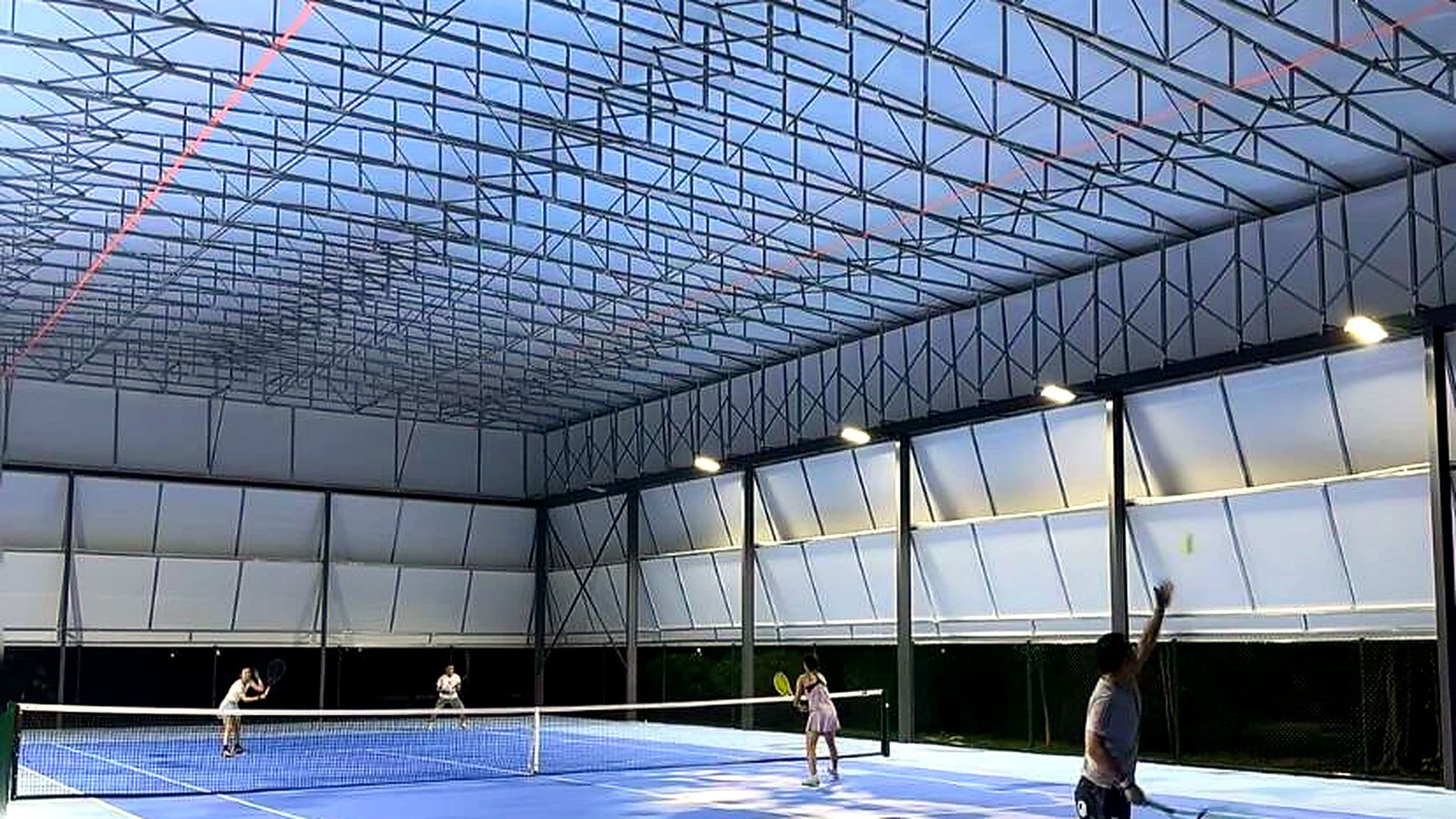 Suspended Tennis Court Retractable Canopy