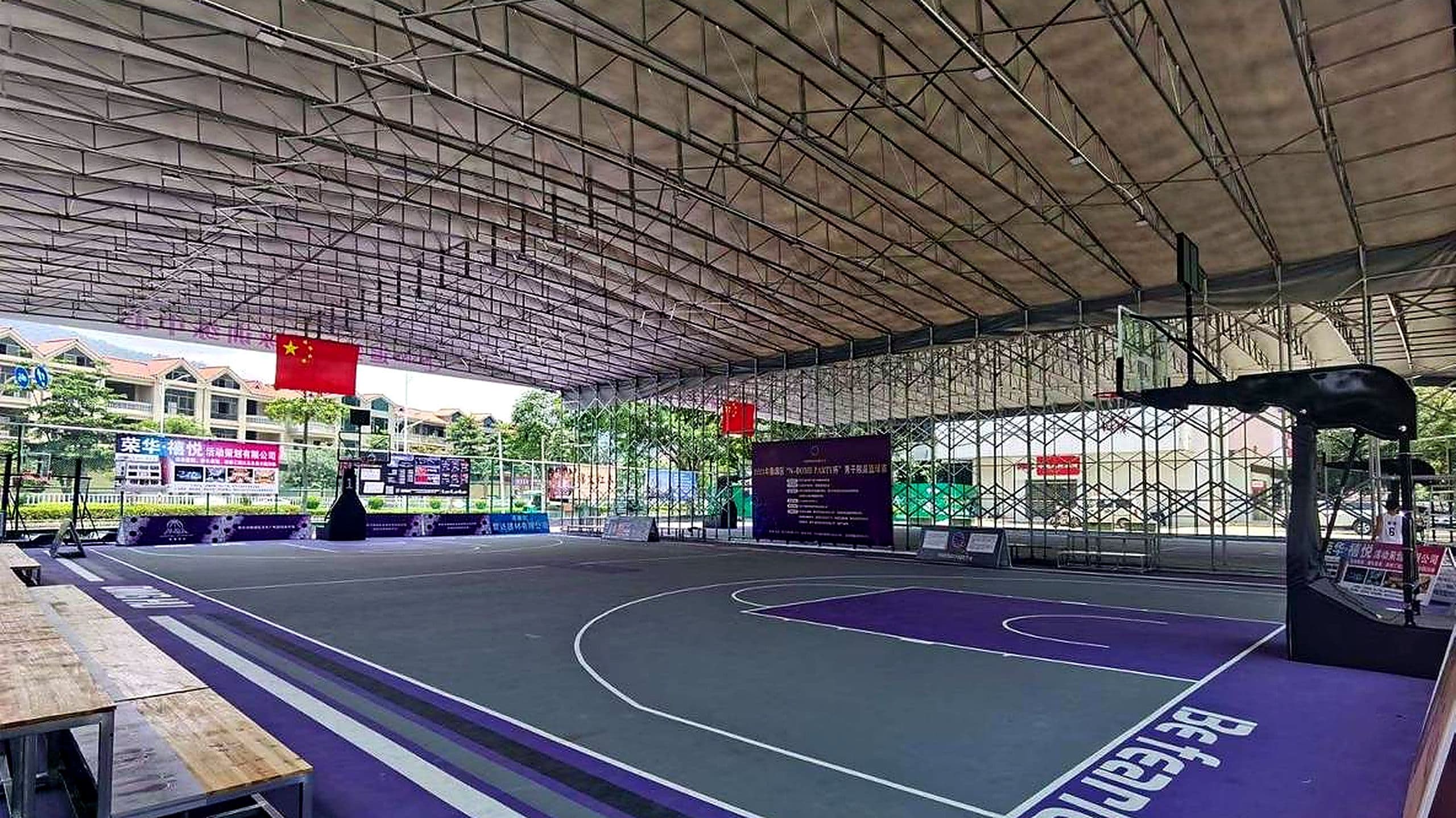 Basketball Court Retractable Canopy